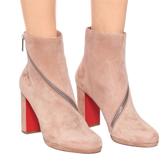 Christian Louboutin Birgitta Zipper accent booties RETAIL 1295 - Picture 1 of 11